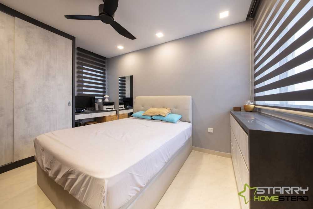 Scandinavian Bedroom with Wardrobe and Sliding Wardrobe
