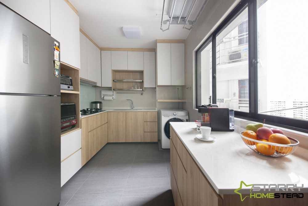 Scandinavian Kitchen with Kitchen Island and Kitchen Accessories