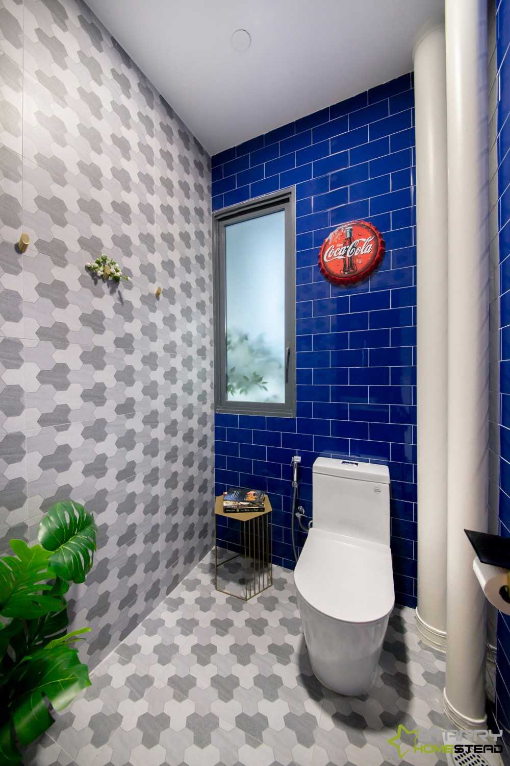 Industrial Bathroom with Bathroom Accessories and Tiles