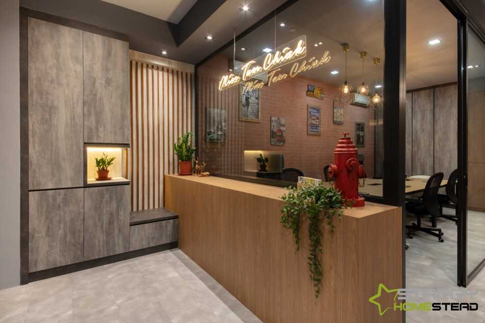 Industrial Office with Settee and Sofa