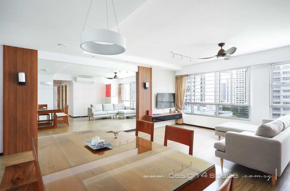 Modern Living Room with Vinyl Flooring and Parquet Floor