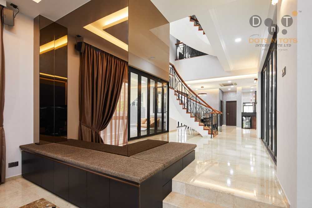 Modern Entryway with Seating Bench and Small Storage