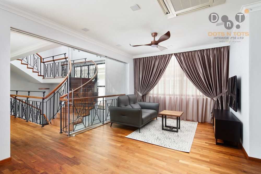 Modern Studio with Sofa and Side Table