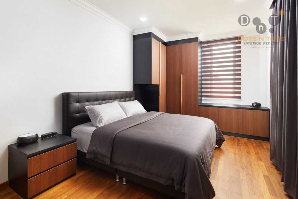 Modern Bedroom with Built-in Bed and Closet