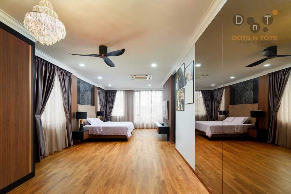 Modern Bedroom with Cove Lighting and Ceiling Light