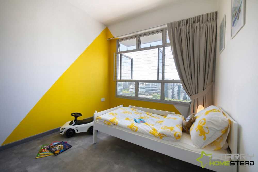 Industrial Kids Room with Toys and Bed