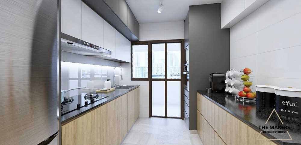 Scandinavian Kitchen with Kitchen Accessories and Kitchen Cabinets