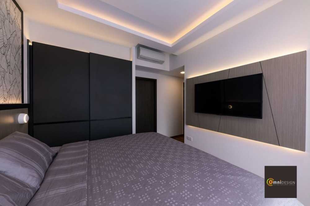 Contemporary Bedroom with Wardrobe and Sliding Wardrobe