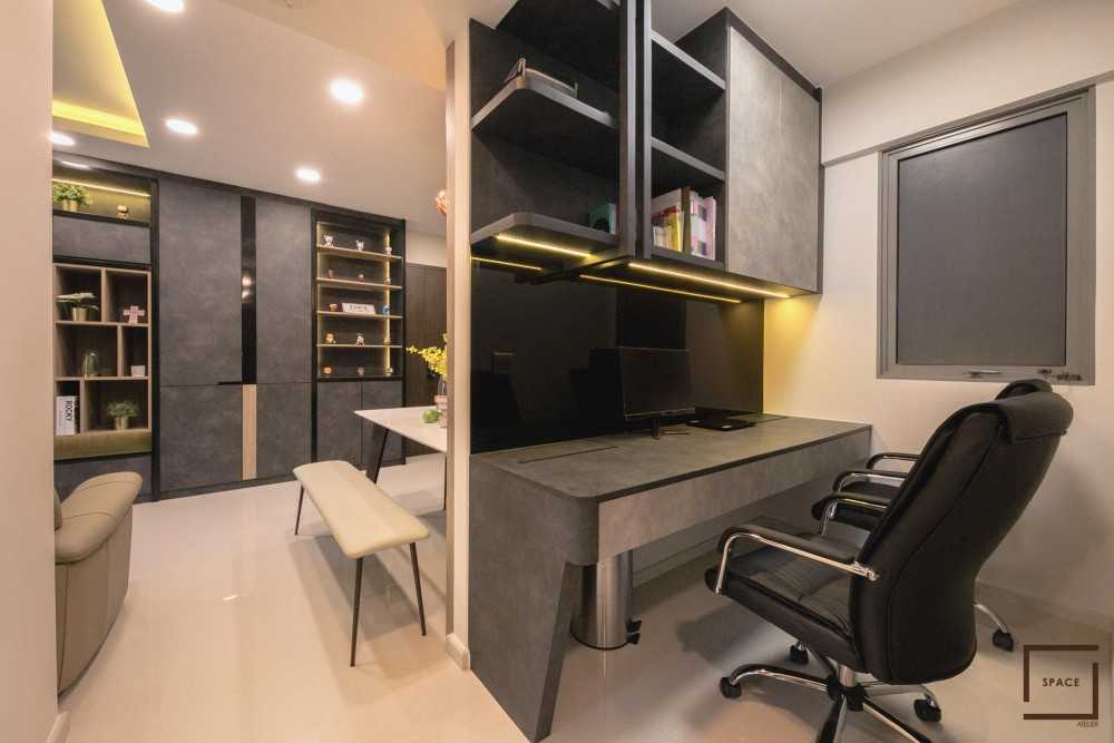 Modern Home Office with Computer Table and Office Chair