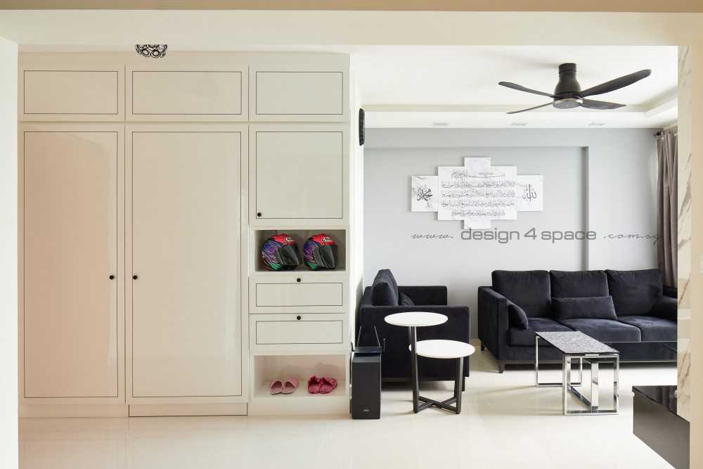 Modern Living Room with Ceiling Light and Downlights