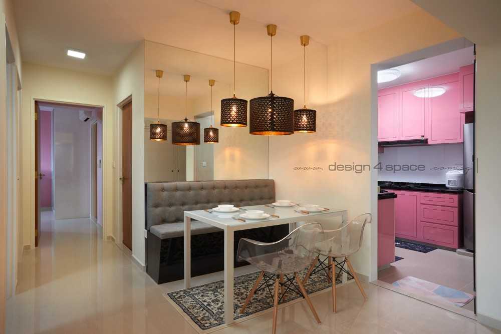 Modern Dining Room with Drop Light and Cove Lighting