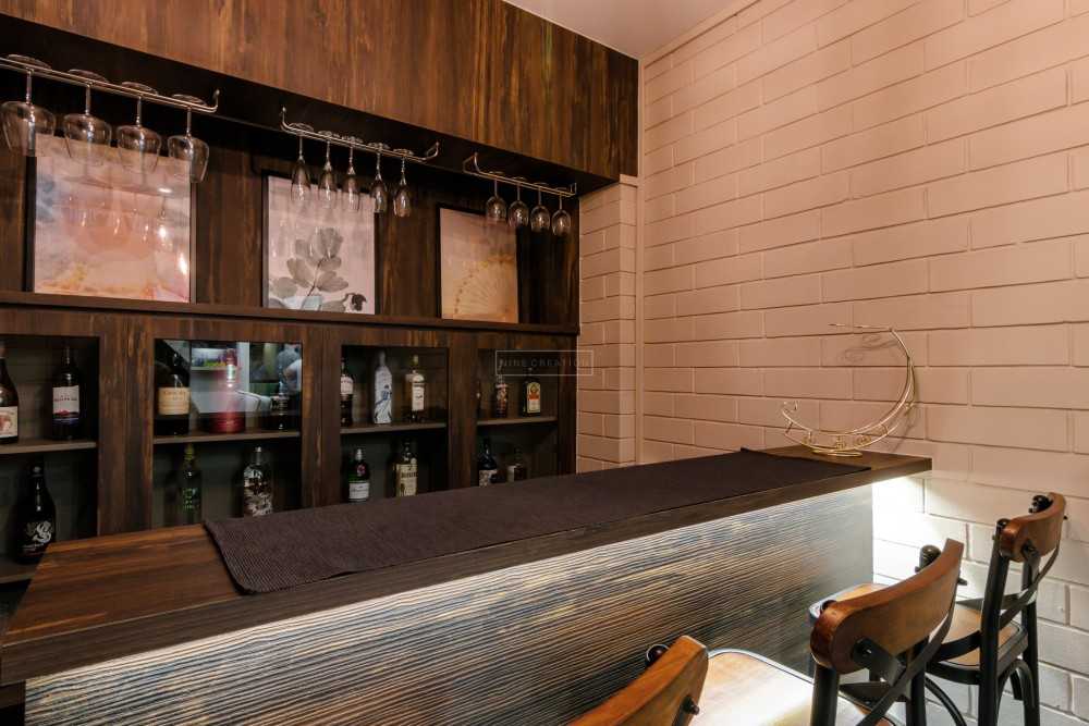 Modern Pantry with Kitchen Island and Console Table