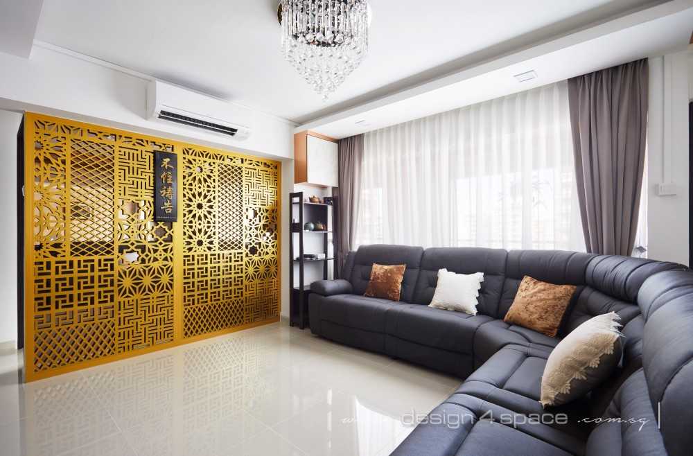 Modern Living Room with TV Console and Drop Ceiling