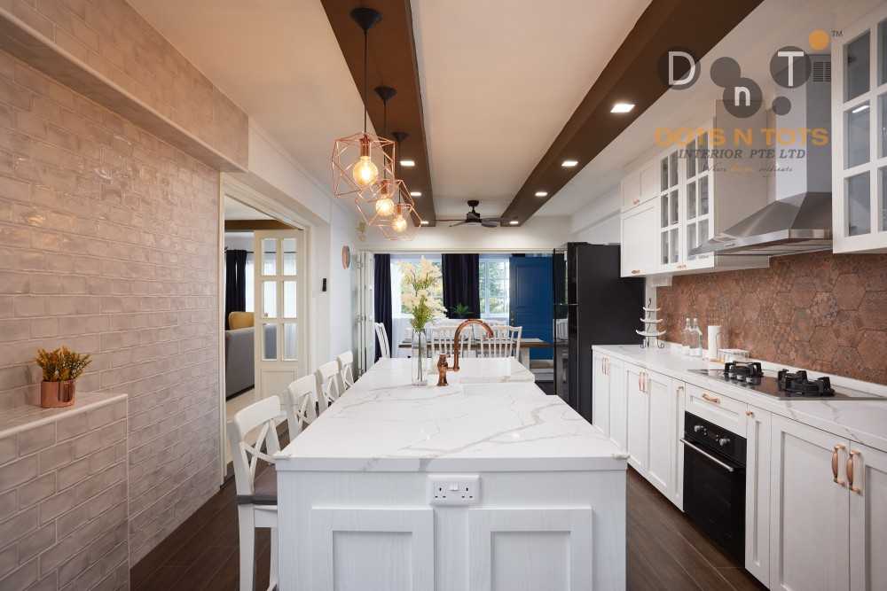 Country Kitchen with Wood Flooring and Kitchen Window