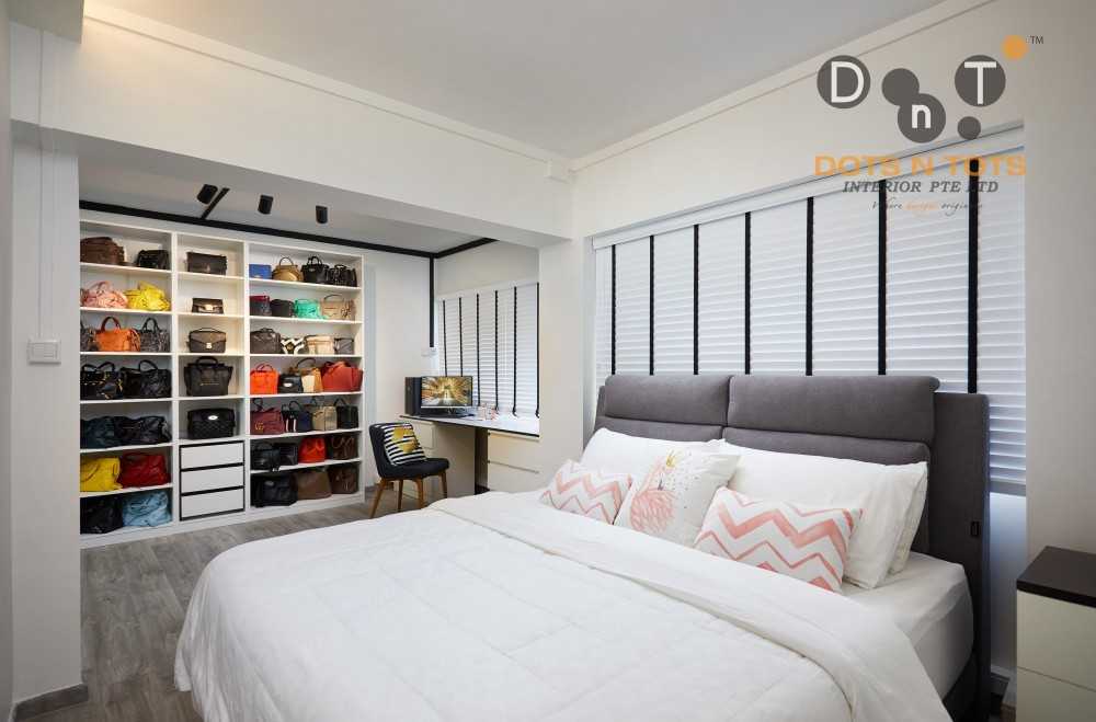 Industrial Bedroom with Bedside Table and Queen Bed