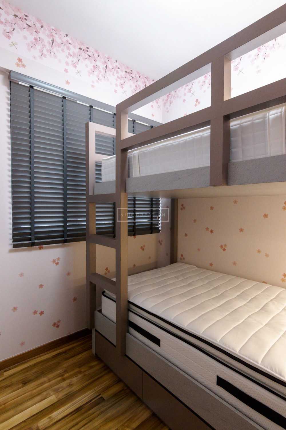 Modern Bedroom with Vinyl Flooring and Loft