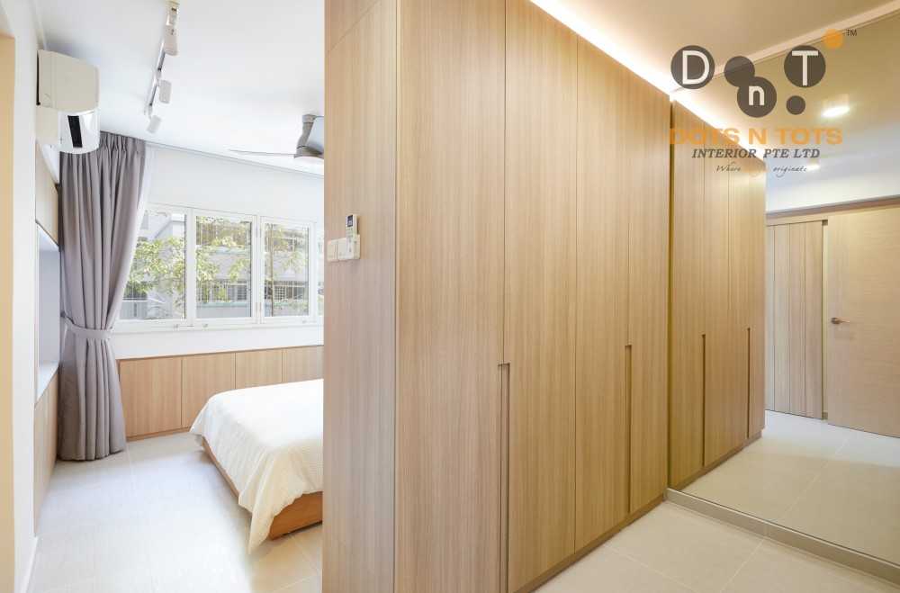 Minimalist Bedroom with Drop Light and Cove Lighting