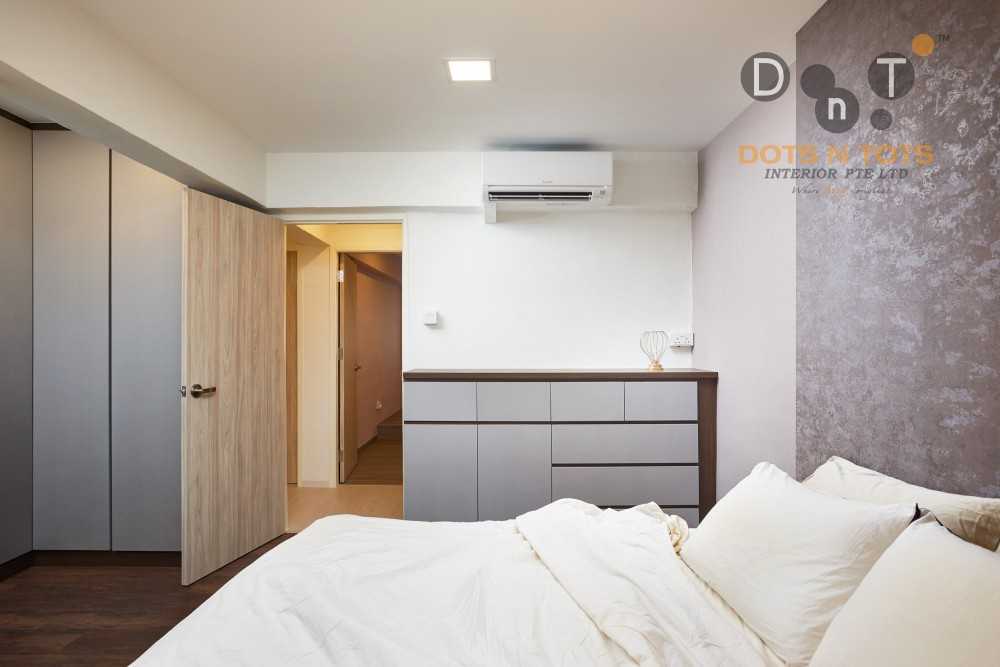Modern Bedroom with Ceiling Light and Wardrobe
