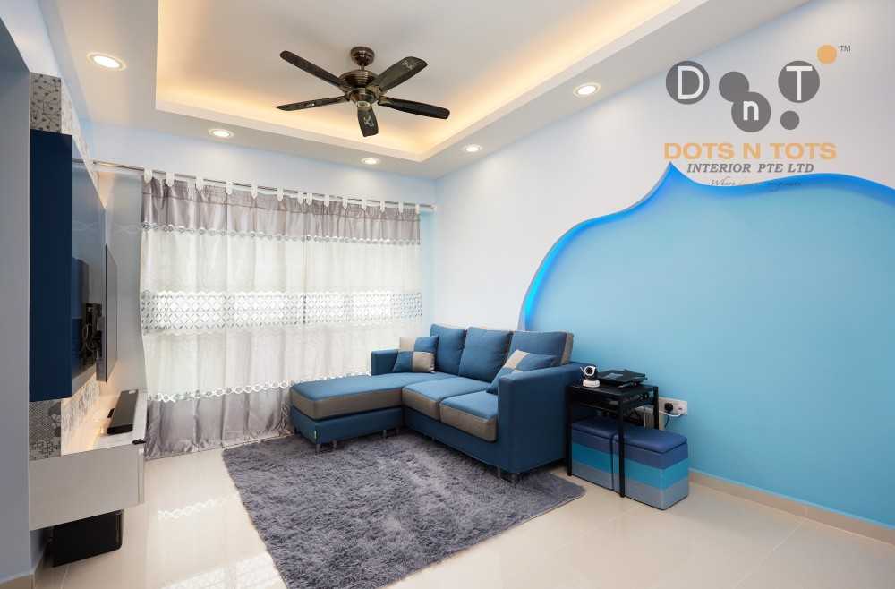 Minimalist Living Room with TV Console and Sofa