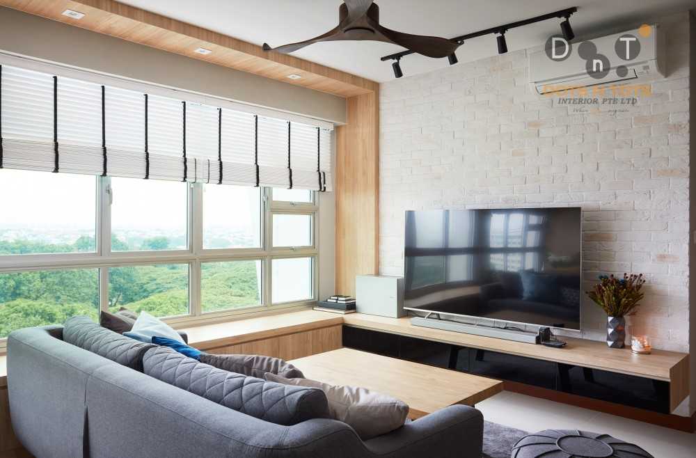 Contemporary Living Room with Sofa and Coffee Table