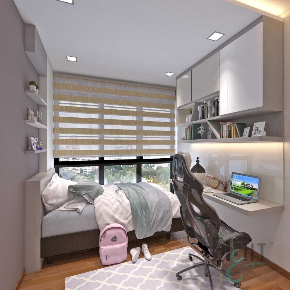 Contemporary Kids Room with Children's Storage and Children's Furniture