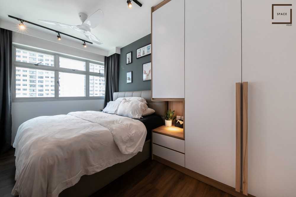 Scandinavian Bedroom with Cove Lighting and Wardrobe