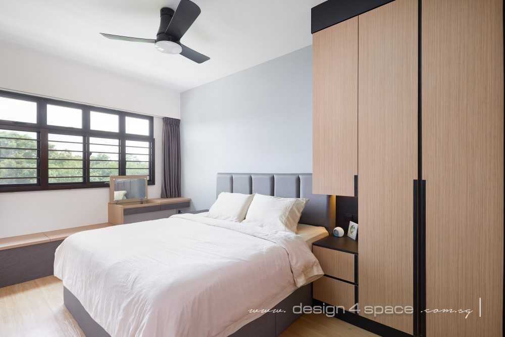 Modern Bedroom with Bedroom Dresser and Queen Bed