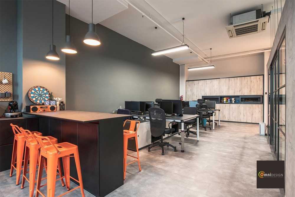 Industrial Pantry with Desk and Desk Chairs