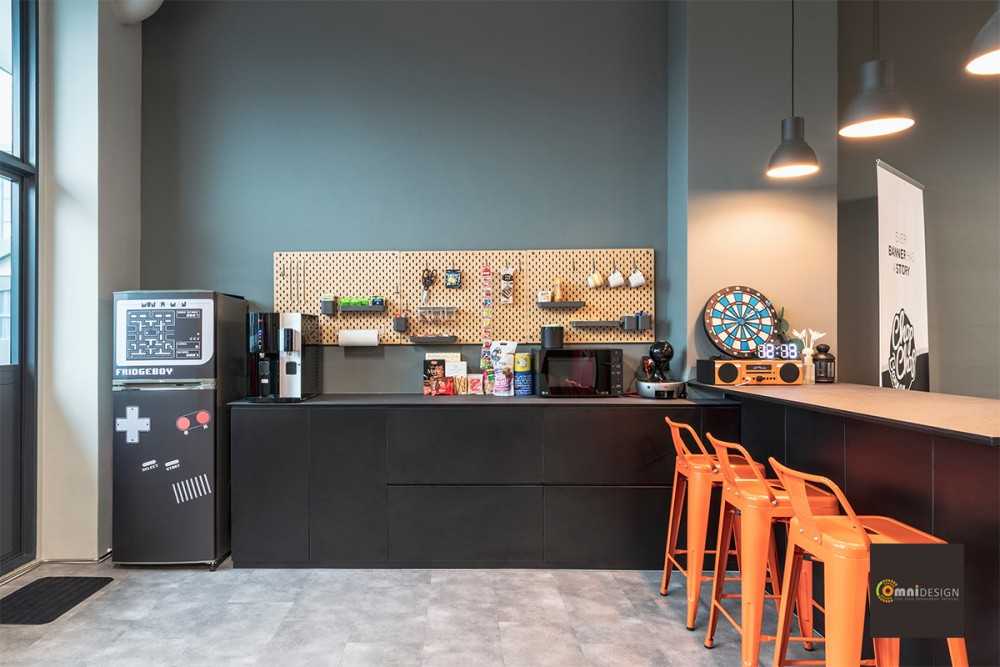 Industrial Pantry with Countertop and Storage Cabinets