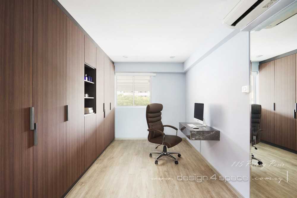 Contemporary Bedroom with Wardrobe and Built-in Bed