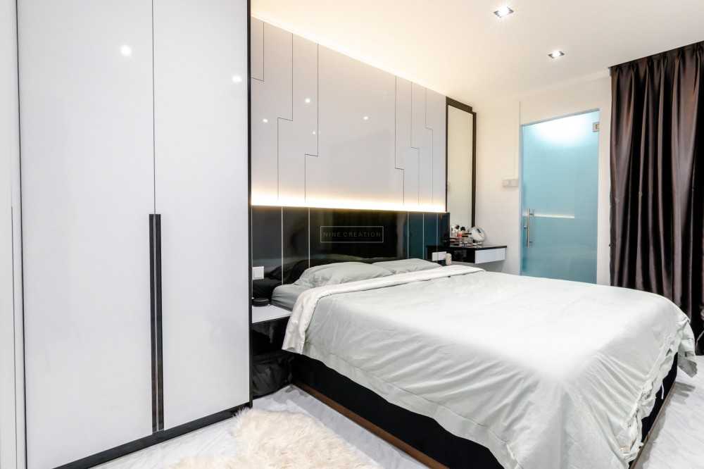 Contemporary Bedroom with Cove Lighting and Wardrobe