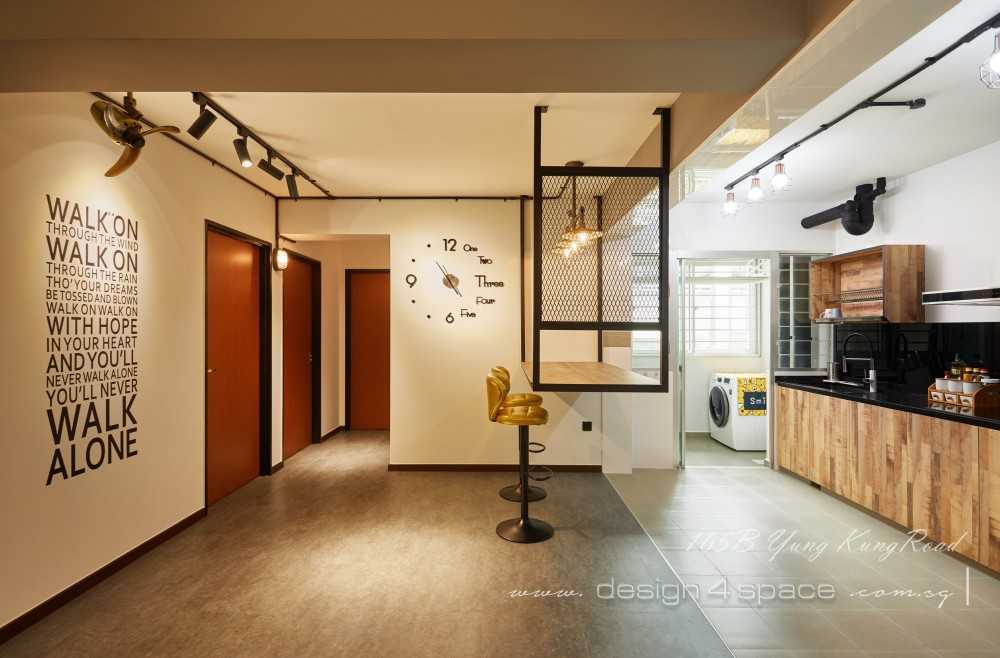 Industrial Kitchen with Vinyl Flooring and Homogeneous Tiles
