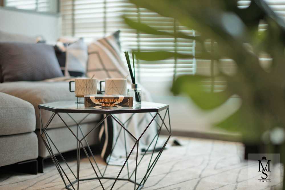 Scandinavian Living Room with Carpet and Sofa