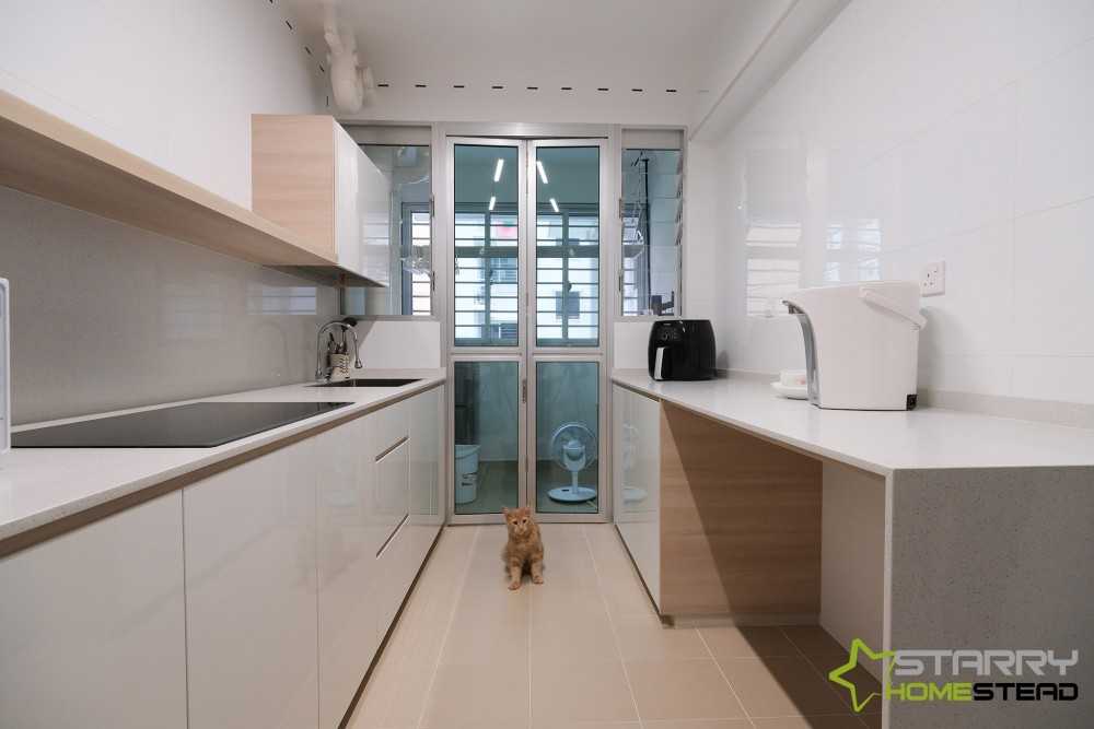 Scandinavian Kitchen with Kitchen Accessories and Kitchen Cabinets