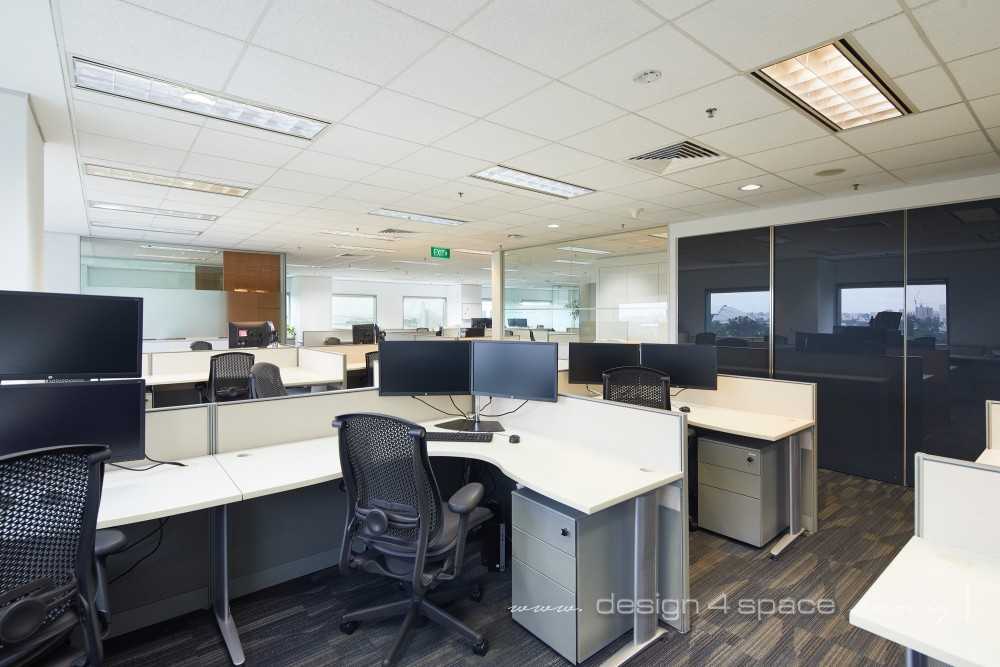Contemporary Office with Bookshelf and Desk