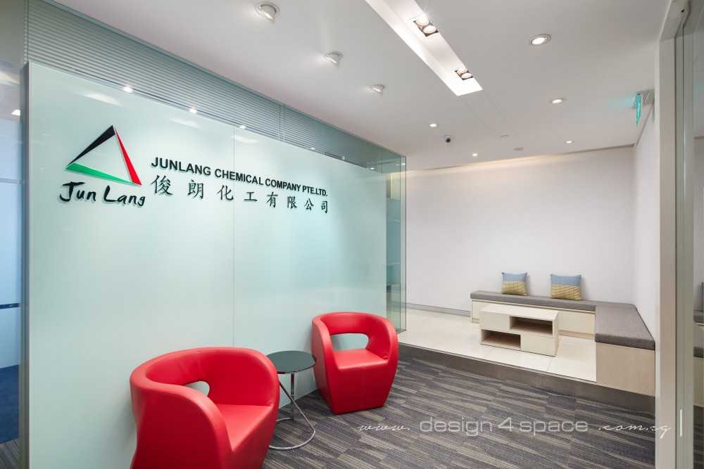 Contemporary Office with Bookshelf and Desk