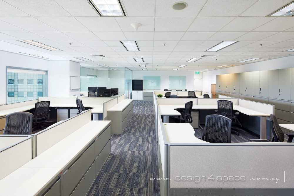 Contemporary Office with Bookshelf and Desk