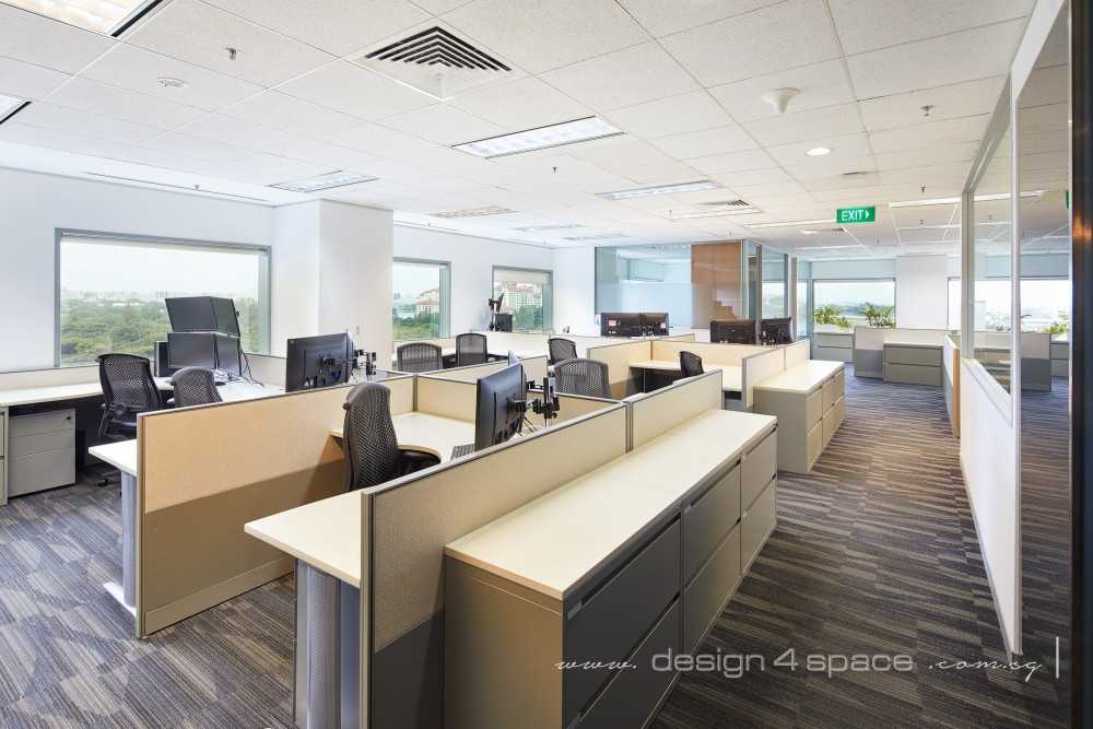Contemporary Office with Bookshelf and Desk