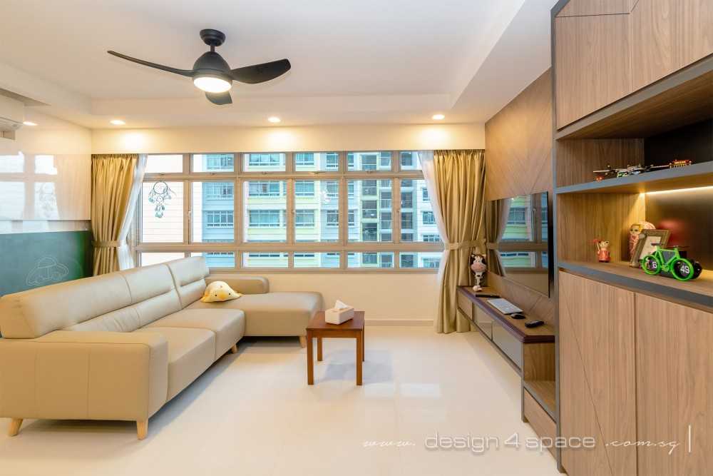 Modern Living Room with TV Console and Sofa
