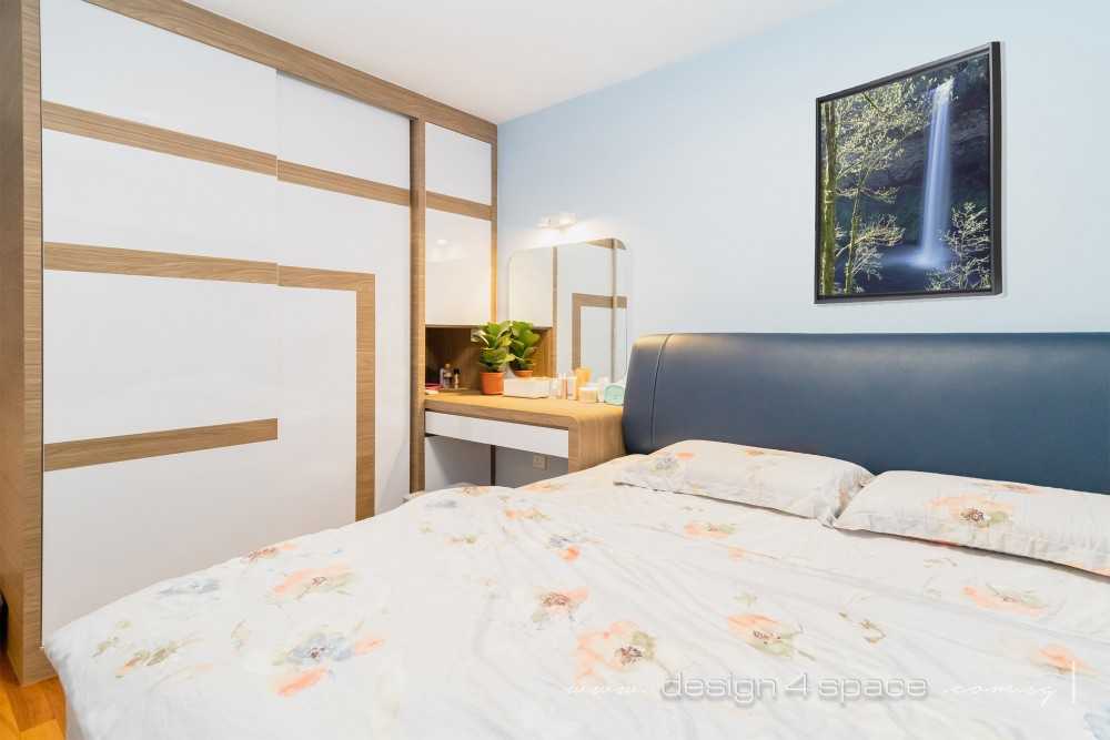 Modern Bedroom with Vinyl Flooring and Homogeneous Tiles
