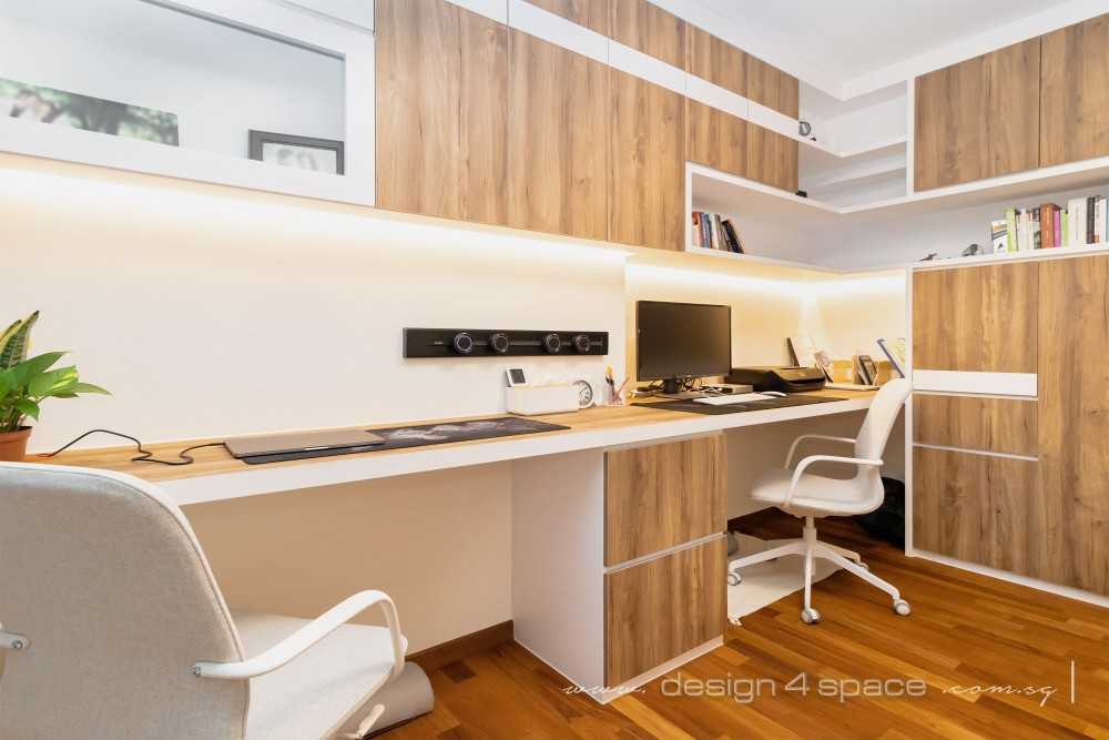 Modern Study with Desk and Desk Chairs