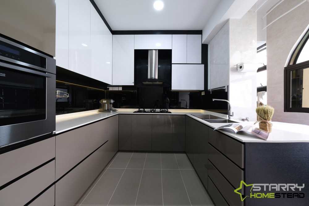 Modern Kitchen with Kitchen Accessories and Kitchen Cabinets