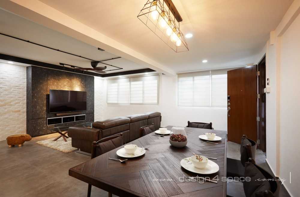 Industrial Dining Room with Cove Lighting and Drop Ceiling