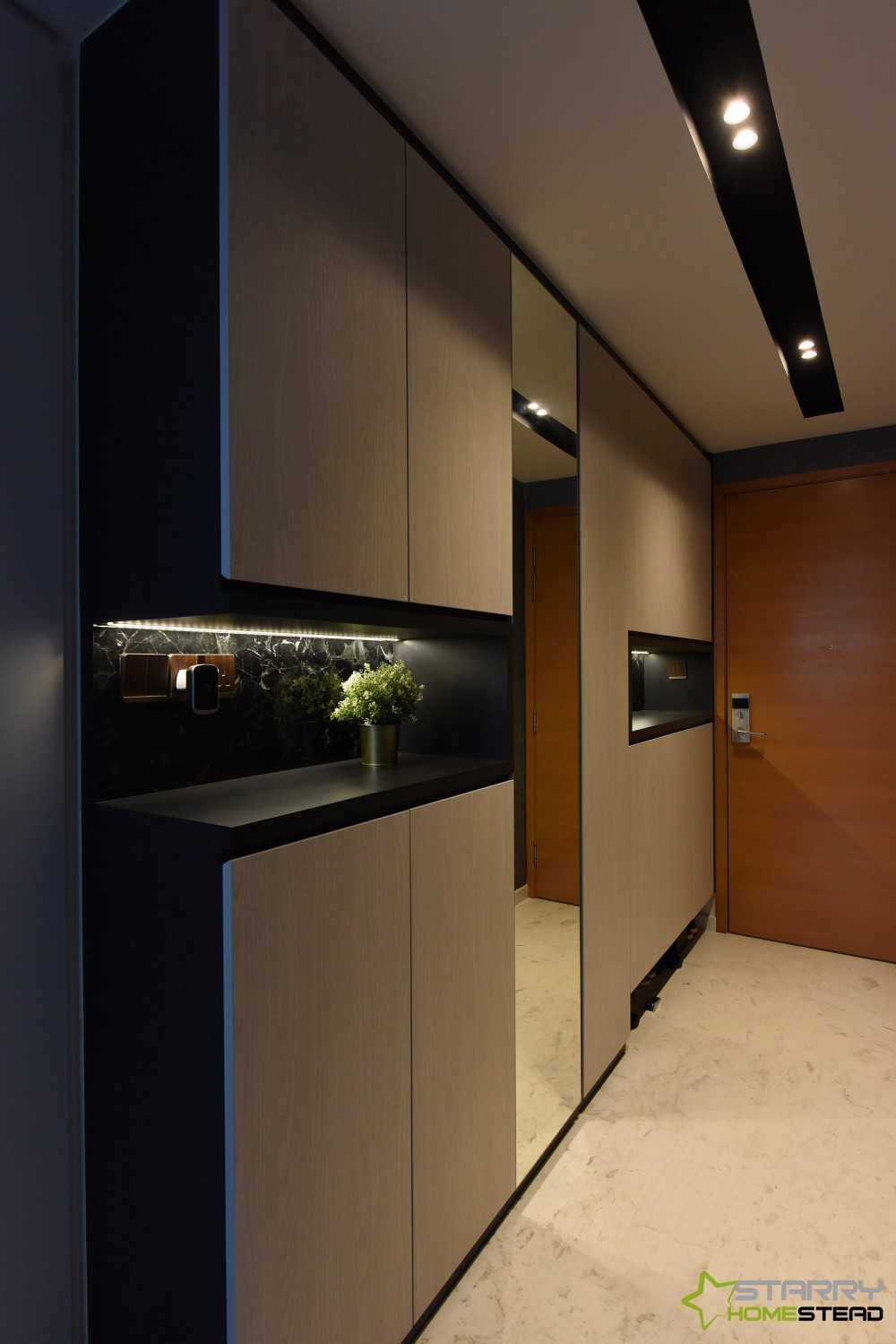 Modern Entryway with Storage Cabinets and Shoe Cabinets