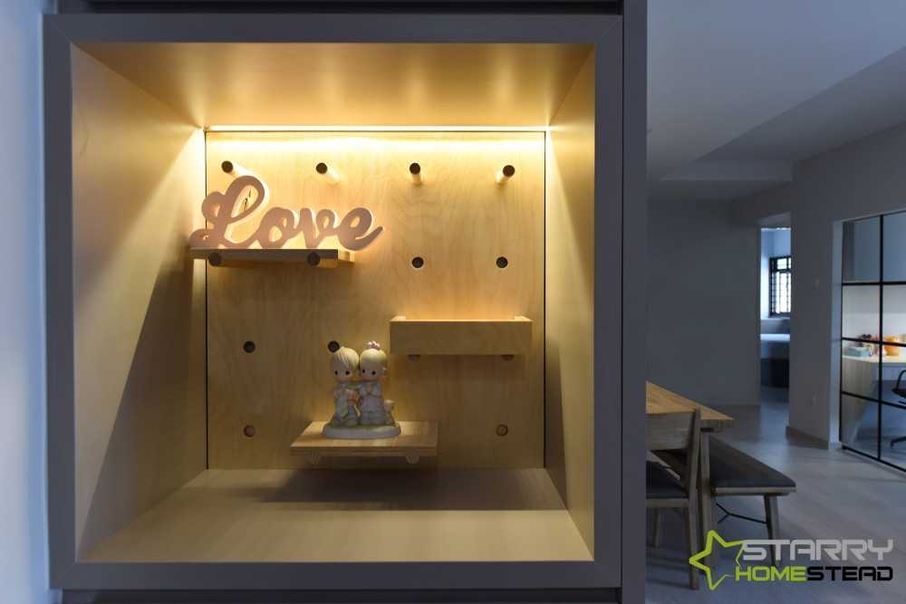 Modern Living Room with Small Storage and Display Cabinets