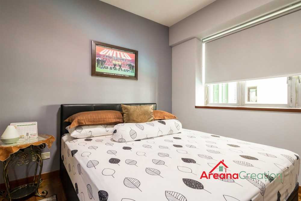 Contemporary Bedroom with Bedside Table and Bedroom Dresser