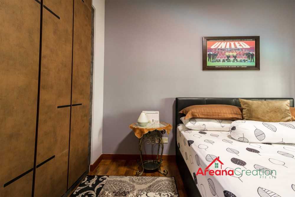 Contemporary Bedroom with Ceiling Light and Wardrobe