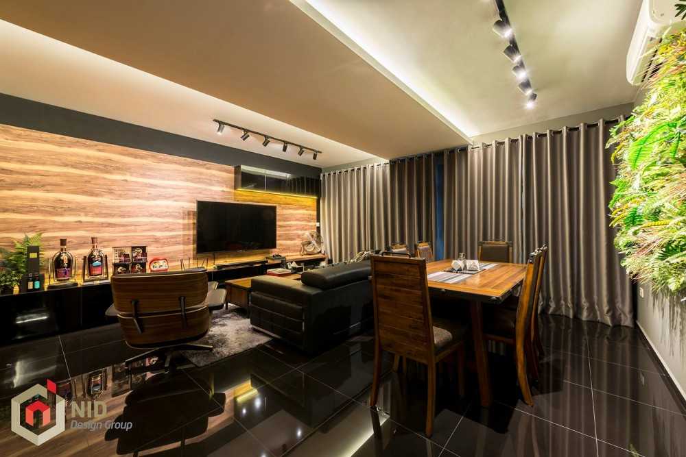 Contemporary Dining Room with Drop Light and Drop Ceiling