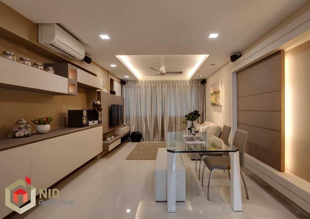 Modern Dining Room with Drop Light and Drop Ceiling