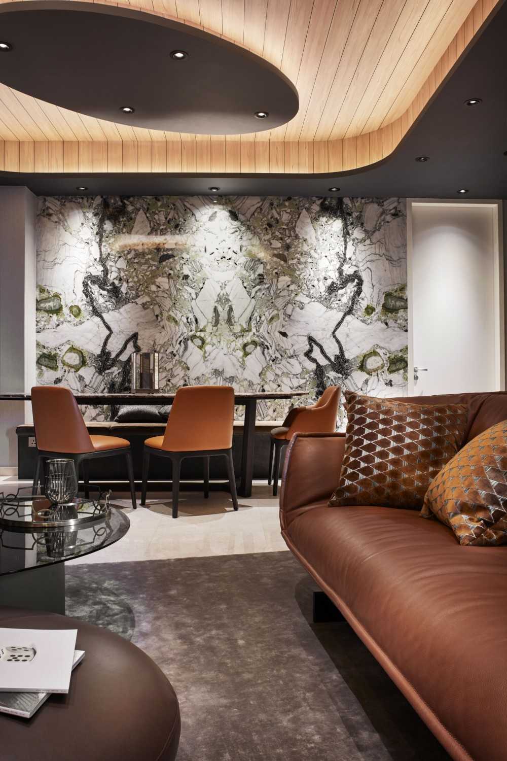 Contemporary Living Room with Sofa and Coffee Table